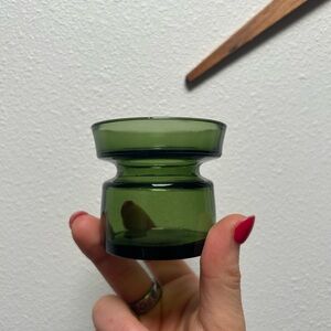 Green Candle Holder by Dansk Design